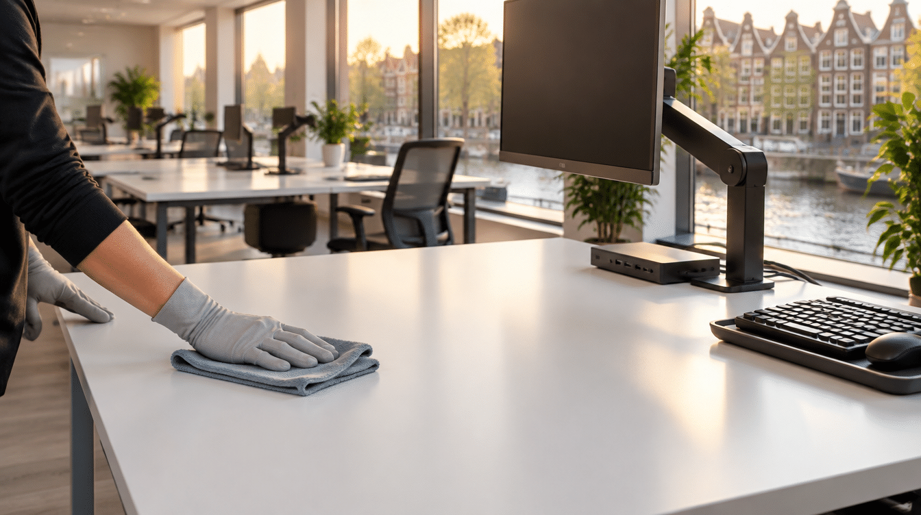Werkplek schoonmaken: waarom het bureau vaak wordt overgeslagen